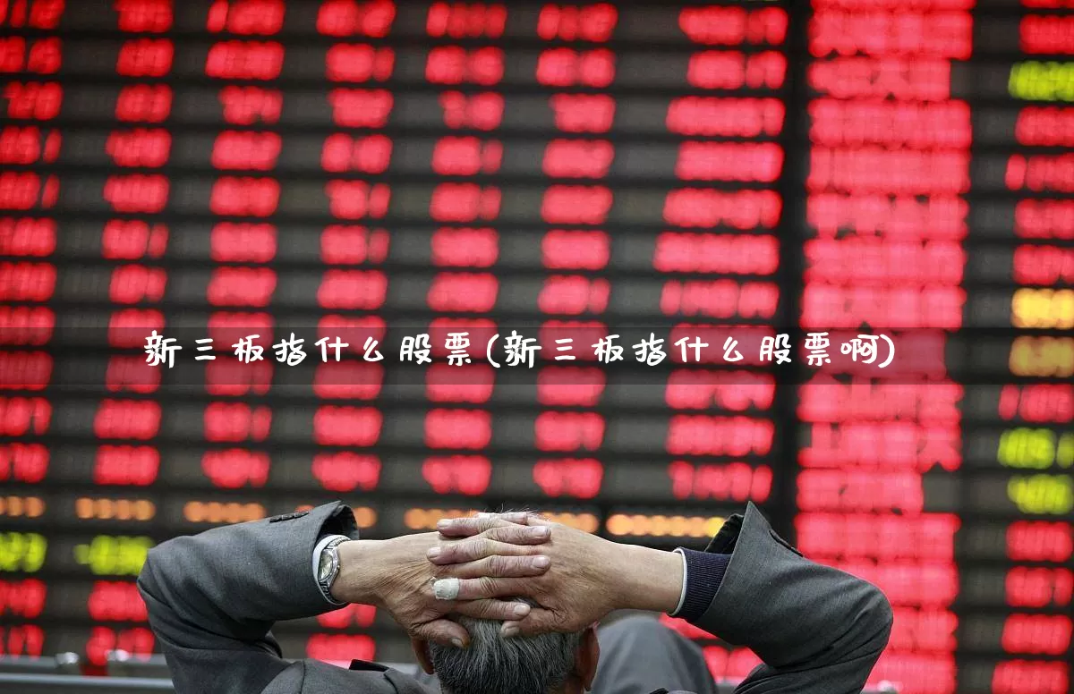 新三板指什么股票(新三板指什么股票啊)_https://www.hhem8.com_科创板_第1张