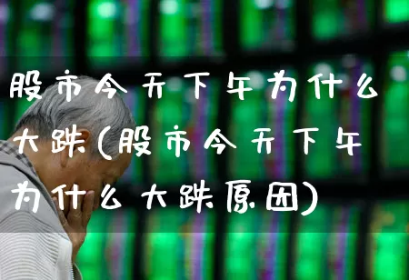 股市今天下午为什么大跌(股市今天下午为什么大跌原因)_https://www.hhem8.com_科创板_第1张