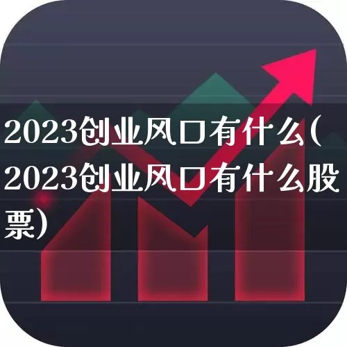 2023创业风口有什么(2023创业风口有什么股票)_https://www.hhem8.com_上交所_第1张