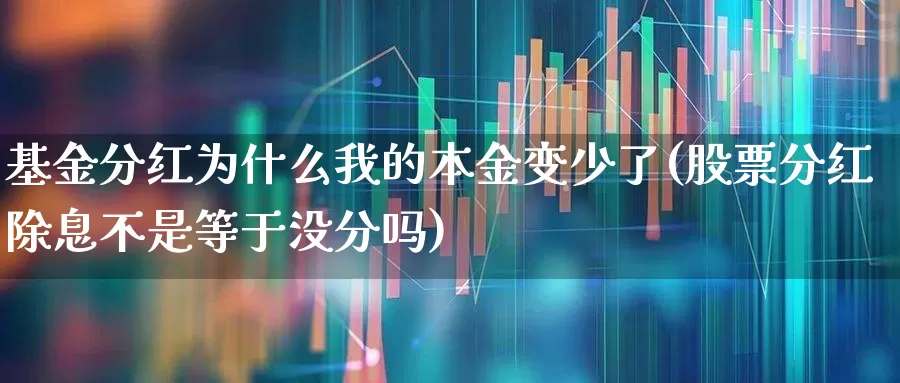 基金分红为什么我的本金变少了(股票分红除息不是等于没分吗)_https://www.hhem8.com_科创板_第1张