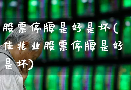 股票停牌是好是坏(佳兆业股票停牌是好是坏)_https://www.hhem8.com_科创板_第1张