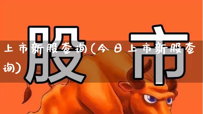 上市新股查询(今日上市新股查询)_https://www.hhem8.com_科创板_第1张