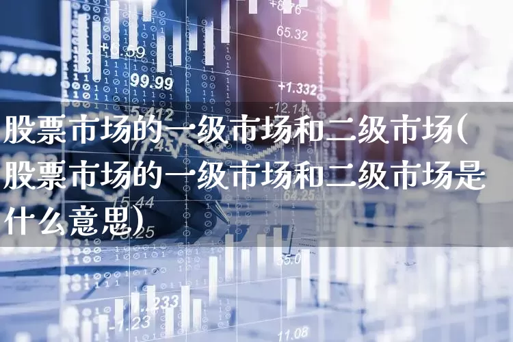 股票市场的一级市场和二级市场(股票市场的一级市场和二级市场是什么意思)_https://www.hhem8.com_深交所_第1张