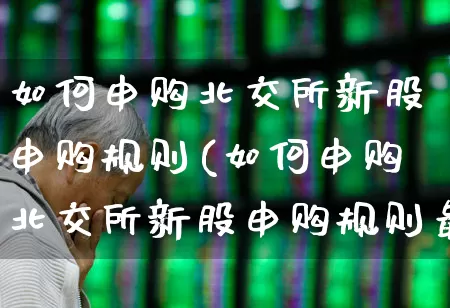 如何申购北交所新股申购规则(如何申购北交所新股申购规则最新)_https://www.hhem8.com_科创板_第1张