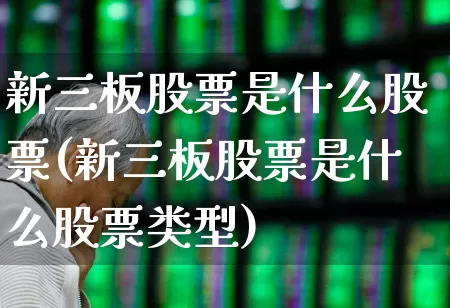 新三板股票是什么股票(新三板股票是什么股票类型)_https://www.hhem8.com_科创板_第1张