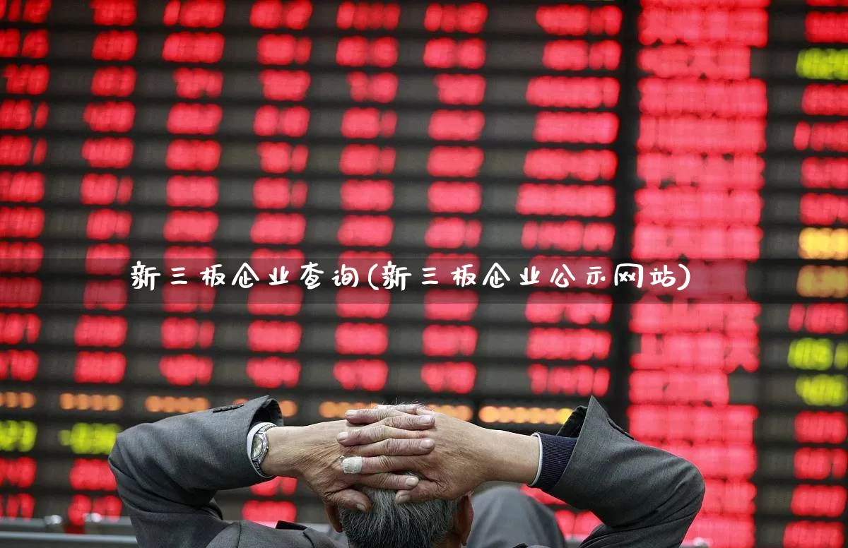 新三板企业查询(新三板企业公示网站)_https://www.hhem8.com_科创板_第1张