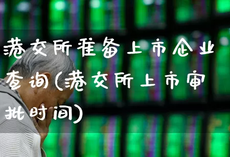 港交所准备上市企业查询(港交所上市审批时间)_https://www.hhem8.com_上交所_第1张
