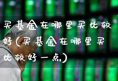 买基金在哪里买比较好(买基金在哪里买比较好一点)_https://www.hhem8.com_上交所_第1张