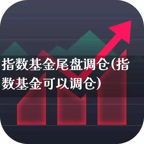 指数基金尾盘调仓(指数基金可以调仓)_https://www.hhem8.com_上交所_第1张