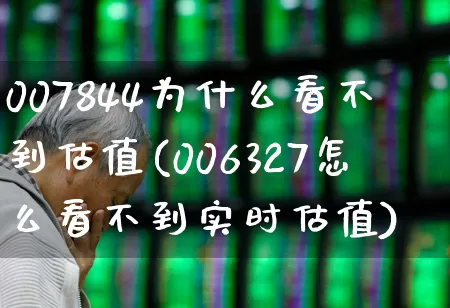 007844为什么看不到估值(006327怎么看不到实时估值)_https://www.hhem8.com_科创板_第1张