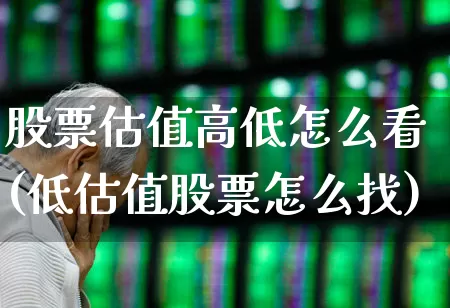 股票估值高低怎么看(低估值股票怎么找)_https://www.hhem8.com_科创板_第1张