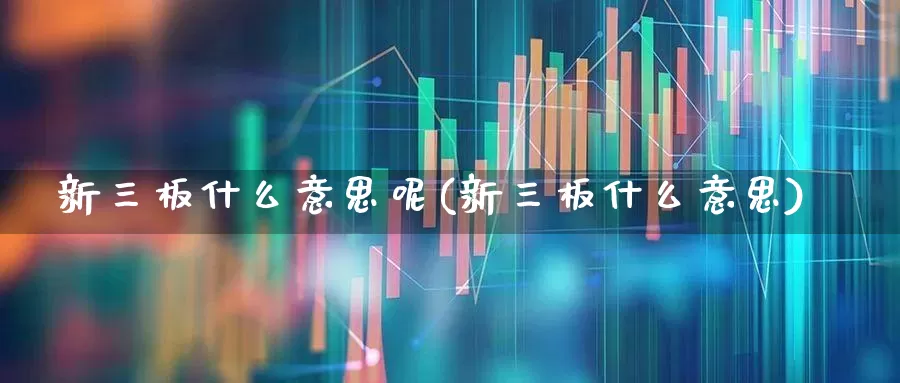 新三板什么意思呢(新三板什么意思)_https://www.hhem8.com_深交所_第1张