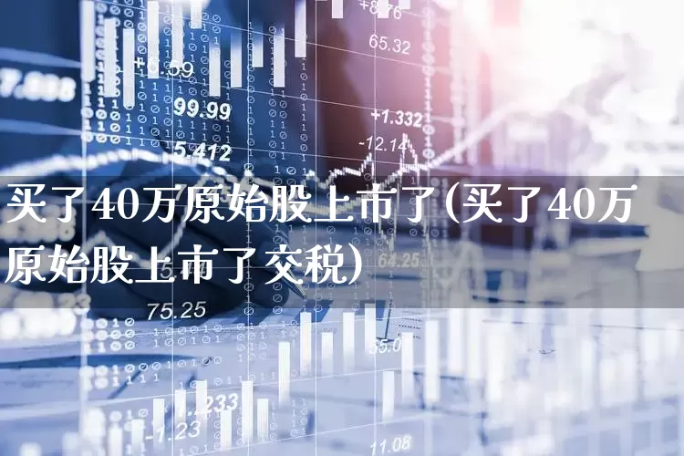 买了40万原始股上市了(买了40万原始股上市了交税)_https://www.hhem8.com_创业板_第1张