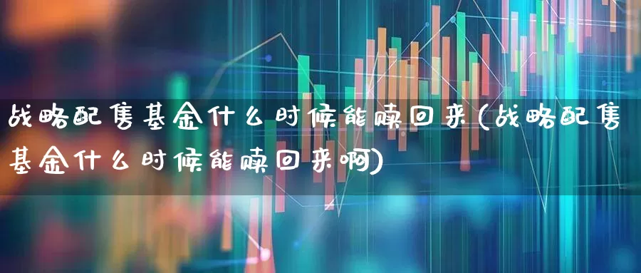 战略配售基金什么时候能赎回来(战略配售基金什么时候能赎回来啊)_https://www.hhem8.com_北交所_第1张