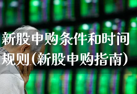 新股申购条件和时间规则(新股申购指南)_https://www.hhem8.com_北交所_第1张