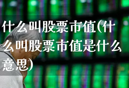 什么叫股票市值(什么叫股票市值是什么意思)_https://www.hhem8.com_创业板_第1张