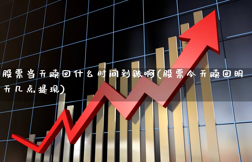 股票当天赎回什么时间到账啊(股票今天赎回明天几点提现)_https://www.hhem8.com_科创板_第1张