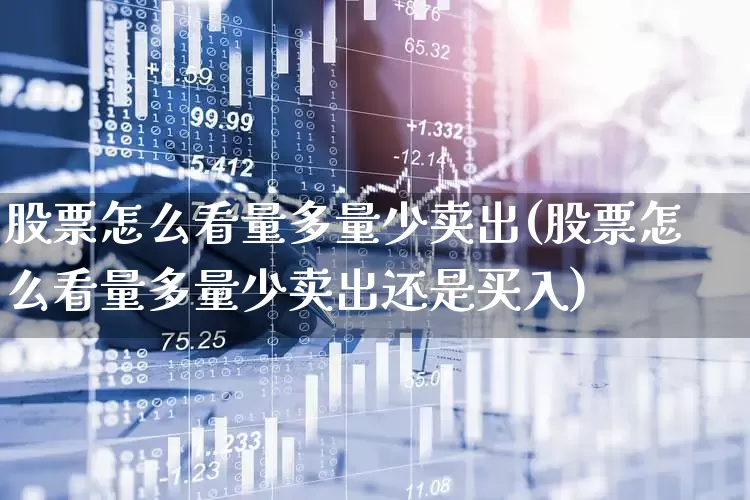 股票怎么看量多量少卖出(股票怎么看量多量少卖出还是买入)_https://www.hhem8.com_创业板_第1张