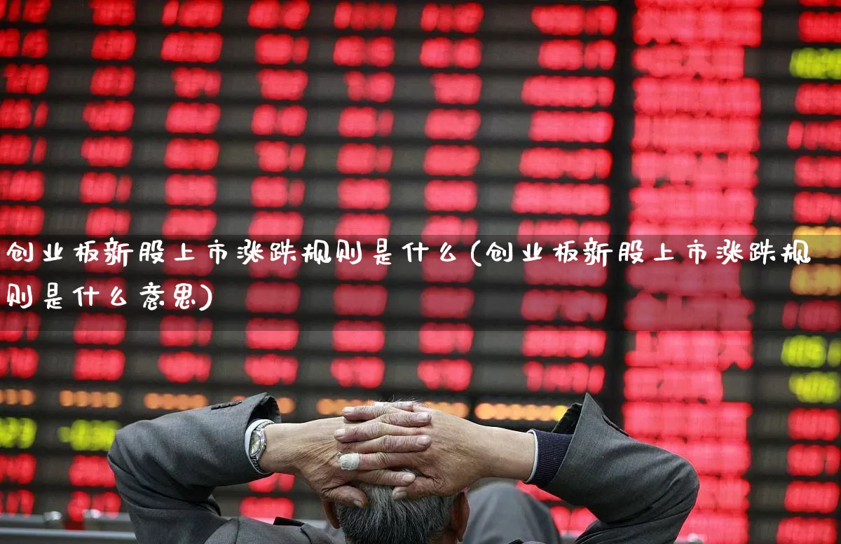 创业板新股上市涨跌规则是什么(创业板新股上市涨跌规则是什么意思)_https://www.hhem8.com_创业板_第1张