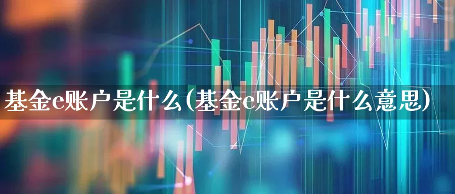 基金e账户是什么(基金e账户是什么意思)_https://www.hhem8.com_科创板_第1张