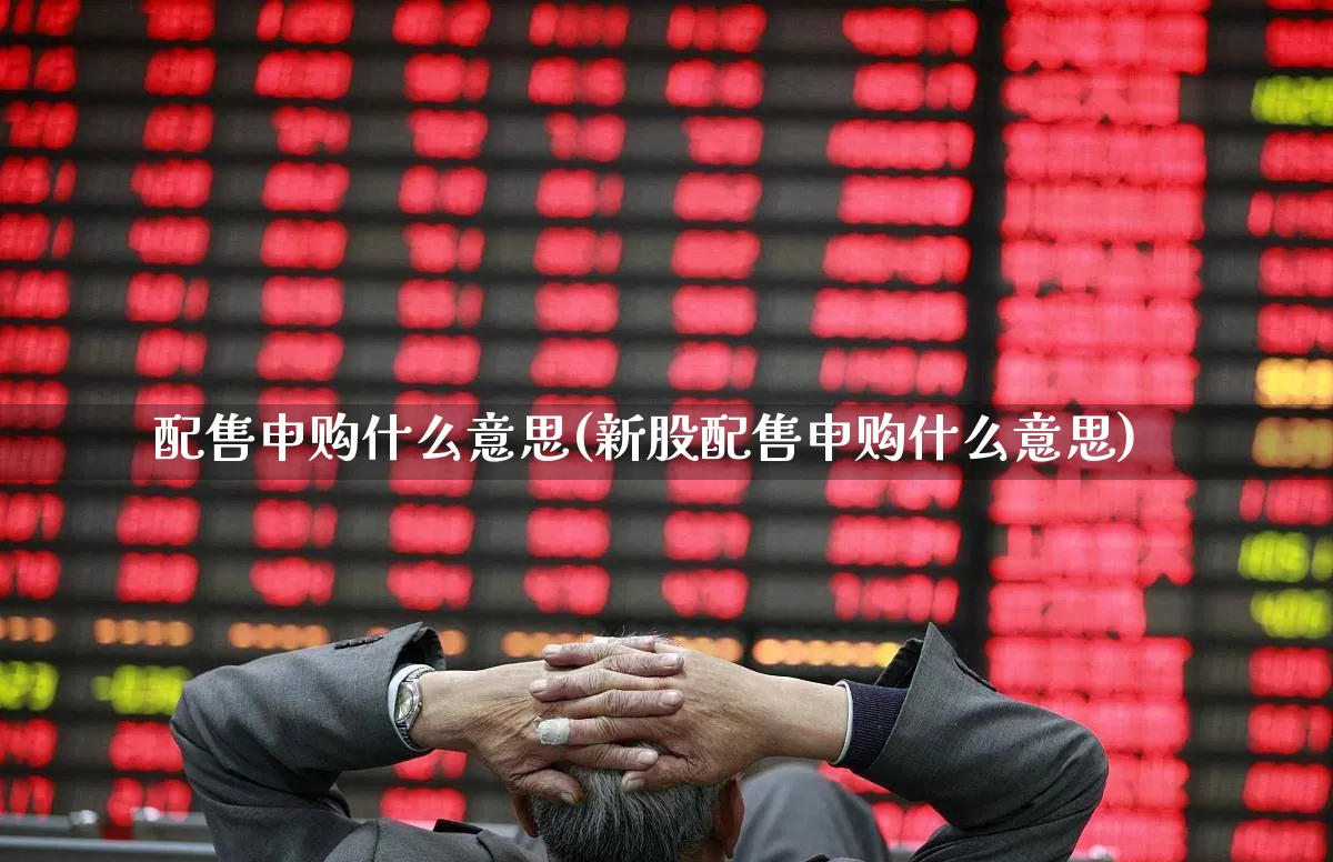 配售申购什么意思(新股配售申购什么意思)_https://www.hhem8.com_上交所_第1张