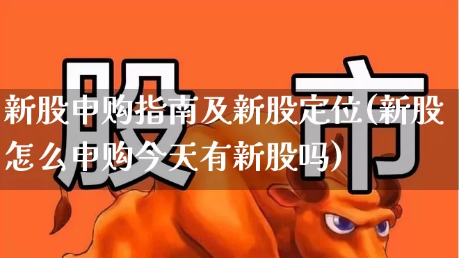 新股申购指南及新股定位(新股怎么申购今天有新股吗)_https://www.hhem8.com_创业板_第1张