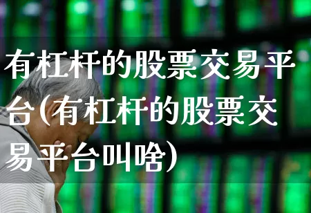 有杠杆的股票交易平台(有杠杆的股票交易平台叫啥)_https://www.hhem8.com_科创板_第1张