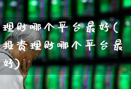 理财哪个平台最好(投资理财哪个平台最好)_https://www.hhem8.com_科创板_第1张