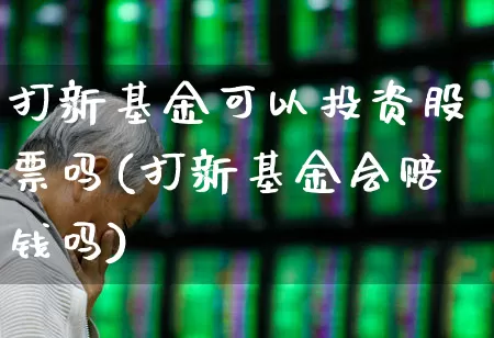 打新基金可以投资股票吗(打新基金会赔钱吗)_https://www.hhem8.com_创业板_第1张